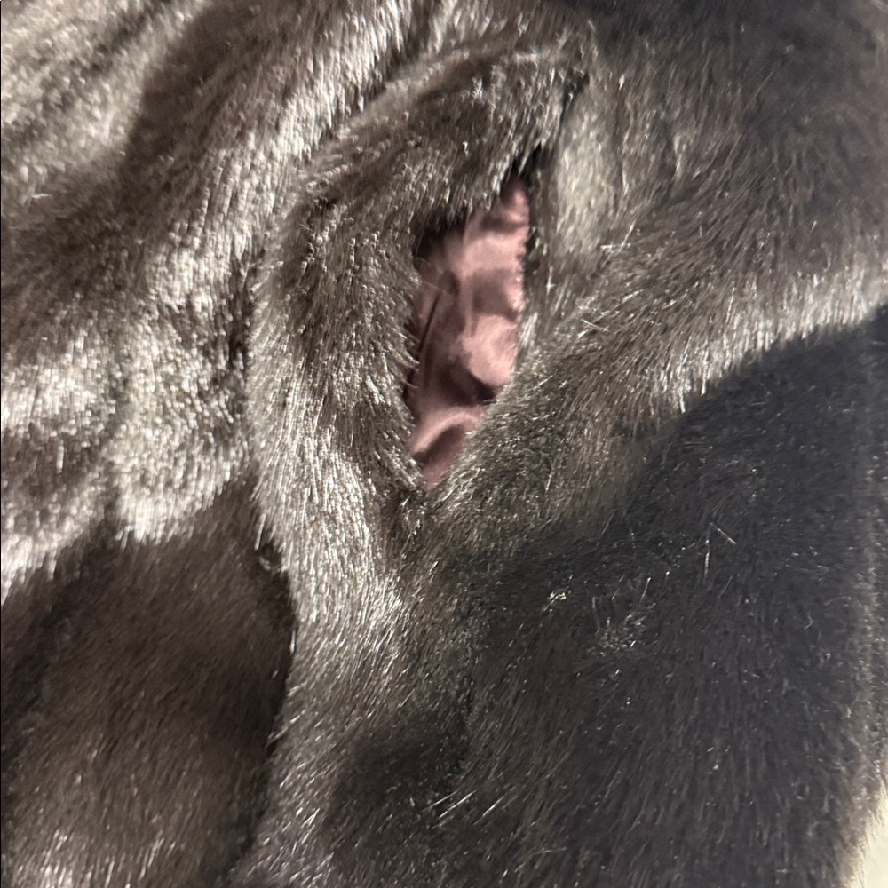 Source Unknown Dark Brown Teddy Jacket - image 6